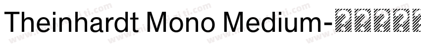 Theinhardt Mono Medium字体转换